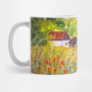 Countryside poppy field Mug